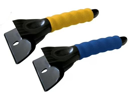 Bigfoot 9" Dual-Head Ice Sraper - Car Glovebox Size - Polyethylene 1702, 2 Pack