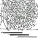 300PCS Double-Head Skirting Thread Nail, Invisible Screws & Specific Sleeve Tool, Hidden Nails for Trim, Double Sided Nails for Seamless Skirting Thread with Solid Wood Baseboard