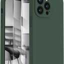 FireNova Designed for iPhone 13 Pro Max Case, Silicone [Camera Protection] Phone Case with [2 Screen Protectors], Soft Anti-Scratch Microfiber Lining Inside, 6.7 inch, Alpine Green