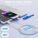 5 x Car Carplay Cable,USB A to Lightning Cable Compatible for iPhone 14 13 12 11 Pro Max XR XS X 8 7 6 Plus SE iPad iPod Air Mini Car Charger Cord3FT iPhone Charging Cord