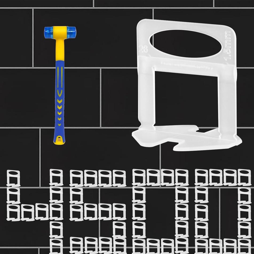 Pro-Grade 1/32" Tile Leveling System Clips 4500pcs - Dual-Purpose Leveler Spacer for Ceramic & Stone Tiles, Prevents Tile Lippage with Precision Gap Control, Effortless DIY Installation(4500, 1/32)