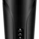 KIDISLE 4-in-1 Electric Milk Frother and Steamer, Milk Steamer and Cold Foam Maker, Hot Chocolate Maker, Frother for Coffee, Latte, Macchiato, Cappuccino, BPA Free, Black