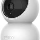 Swann EVO 2K Pan-Tilt Indoor Wi-Fi Security Camera: 2K HD video, plug-in, auto tracking, sound/motion/pet/person detection, live view, night vision, 2-way talk/siren, baby monitor, local/cloud storage