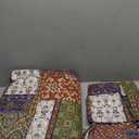 VISIMISI Cotton Bedspread Quilt Sets Reversible Coverlet Sets Comforters Vintage Bohemian Patchwork Bedspread (Brown, Queen Size)