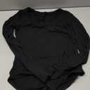 ANRABESS Women Scoop Neck Bodysuits Long Sleeve Tops 2025 Fall Slim Fit Ribbed Knit Sexy Soft Basic Shirts Fashion Outfits (Medium, Black)