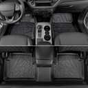 GALVAGNITE Floor Mats for Ford Bronco Sport 2021-2026, All Weather Floor Mats Trunk Cargo Liner with Backrest Protectors and Door Sill Guards Accessories, Full Coverage Set (Fit Compact Spare Tire)