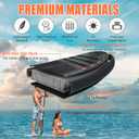 Inflatable Paddle Board, Stand Up Paddleboard with SUP Camera Seat, Wide Stance, Blow Up Paddle Board, ISUP Backpack, Pump, 3 Fins, 17.4lbs Ultra-Light Paddle Boards for Adults & Youth