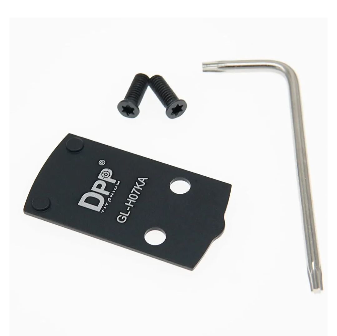 DPP Titanium Adapter Plate for Glock 43X/48 MOS Hellcat OSP Holosun 407k/507k - GL-H07KA