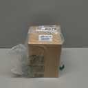 Bedside Table Lamp - Touch 3 Way Dimmable Lamp with 3 USB Charging Ports & 2 AC Outlets, Square Base Rectangular Flaxen Shade, Bedroom, Office, Dorm, Decor, LED Bulb Included (Black-Black)