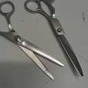 Gimars 7.0in Professional 4CR Stainless Steel Safety Round Tip 6 in 1 Dog Grooming Scissors Heavy Duty Titanium Coated Pet Grooming Scissor for Dogs, Cats and Other Animals