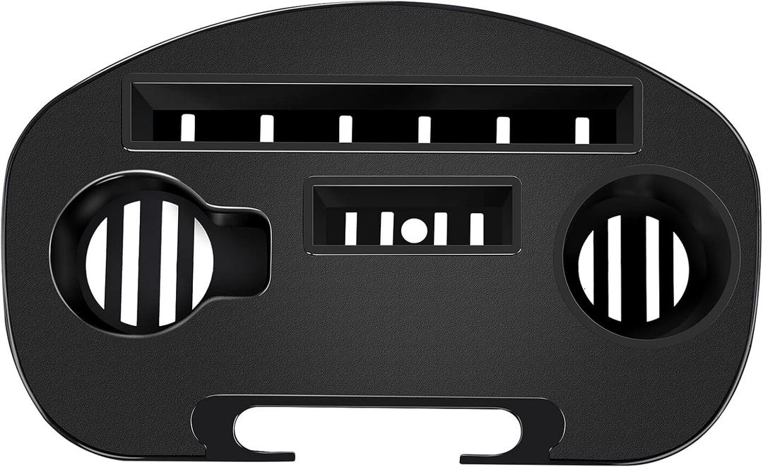 Zero Gravity Chair Tray, Multifunctional recliners Cup Holder Tray, Zero Gravity Lounge Chair Cup Holder, Utility Clip on Side Recliner Table/Tray for ipadmini/Air/Pro, Cellphone, Cup-Black