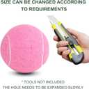 ANCKNE Walker Tennis Balls Precut Tennis Balls for Walkers 4PCS Walkers Legs Universal Precut Glide Balls, Heavy Duty Long Lasting Felt Pad Glide Coverings for Furniture Legs and Floor Protection (Pink)