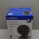 Lasko Whirlwind EcoQuiet Orbital Motion Air Circulator with DC Motor, 12 Speeds, Timer, Dark Mode, Remote Control for Small and Medium Sized Rooms, Black, A12668