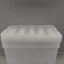 IRIS USA 6-Pack 54 Quart Stackable Storage Bins with Lids [Made in USA] - Everyday Organizer Latching Clear Plastic Organization Containers Closet Bedroom Shelving Units Home Storage - Clear/White (54 Qt CLR)