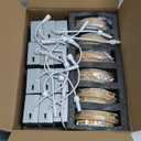 LTBLIGHT 12 Pack 4 Inch Wood Grain LED Recessed Lighting, 1200LM 12W Eqv 150W, Dimmable Recessed Lights, 5CCT 5000K/4000K/3500K/3000K/2700K Selectable Wafer Downlights