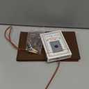 Travel Cribbage Board Game with Leather Finish - Tiny Portable Size, Solid Structure, 3-Track Card Game Board for Travel & Daily Play