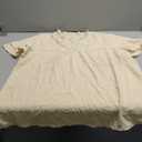 Womens Tops Butterfly Sleeve V Neck Blouses for Women Dressy Casual Flowy Swiss Dot Ruffle Short Sleeve Shirts (3X-Large, Apricot)