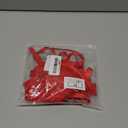 popiv Women Sexy Lace Lingerie Set Matching Bow-Knot Bra and Side Tie Up Panty Set, Red, Size M