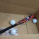 Franklin Sports Kids Plastic Baseball Bat + Balls Set - MLB Slammin' Toy Bat & Ball Set for Kids - Youth 30" Inch Plastic Baseball Bat & Plastic Baseball - Kids Bat + Ball Set, One Size