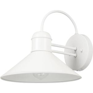 Globe Electric 44388 Novogratz x Globe Maxwell 11" Outdoor Wall Sconce, Matte White