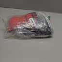 2 Pairs Boxing Gloves Kickboxing Gloves for Men Women Beginner Professional Shockproof Leather Sparring Training Gloves Set MMA Gloves (BlackRed)