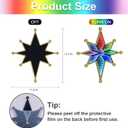 MEETYAMOR Smart Christmas Tree Topper, 13" 130 LEDs RGB Color Change Lighted 8-Point Star Tree Topper, App, Remote & Touch, USB Powered 3D Infinity Mirror Music Sync Treetop Decor for Xmas Party Gift