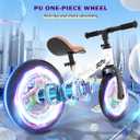 WETIFY Colorful Lighting Balance Bike 2 Year Old, 2-5 Year Old Toddler Balance Bike, No Pedal Bikes with Adjustable Handlebar & Seat, 2 3 4 5 Year Old Boy Girls Birthday Gifts Toys.