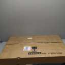 JCAJCA Coffee Table for Living Room Mid Century Modern Center Table with Glass Top, Black Transparent : Home & Kitchen