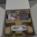 POCOCO Galaxy Star Projector for Bedroom with Replaceable Optical Film Discs, Home Planetarium Night Light Projector with High-Definition Soft Light for Relax, Study, and Meditate, Stress Relief Gifts (White)