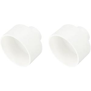 uxcell 2 Pcs UPVC Reducer Pipe Fitting, 4"x1-1/2" PVC Straight Pipe Coupling Adapter Connector for Home Sewer Plumbing Water Line, White