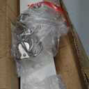 Franklin Brass Tri-Hook (1-Pack) 45" Coat Rack Wall Mount Pure White Hat Rack with 8 Hooks Hanging Hook Rail for Clothes, Towels, Purses, Bags, Kitchen, Entry, Closet Organization R33646K-PMN-R