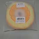 ANWA Adjustable Cat Cone Collar Soft, Cute Cat Donut Collar After Surgery, Kitten Recovery Cones to Stop Licking (Medium, Orange)