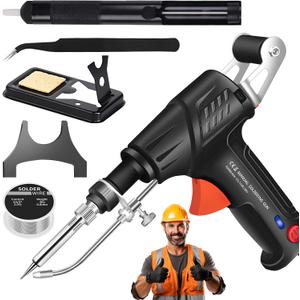 Ayyecoeeye Welder Set, Internally Heated Industrial Laser Welding Tools, Multi-function Soldering Iron Soldering Gun Set, for Electronics Welding Repair DIY (Applicable to 110V Voltage, Black)