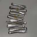 12 Pack Premium Small Serving Tongs, Dmoera Mini Stainless Steel Appetizer Tongs, 5Inch,5.2Inch(12.7cm)