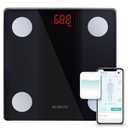 NUTRI FIT Bathroom Scale Smart Digital Bluetooth Scales for Body Weight, Body Fat, BMI Body Composition Analyzer Weighing Scale with High Precision Measurements Sync APP Heavy Duty 330lbs