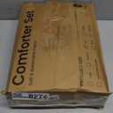 Love's cabin Light Taupe Full Comforter Set - Full Size Comforter Set, 3 Pieces Cute Floral Bedding Sets for All Seasons,1 Soft Reversible Botanical Flowers Comforter and 2 Pillow Shams (Full (79"x90"))