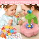 XIKBDU DIY Art Flower Toys, Arts and Crafts Activity Kit for Kids Ages 3-12, Fabric Bouquet Craft with Light&Music for Toddler, Christmas Birthday Gifts for 3 4 5 6 7 8 9 10 11 12 Year Old Girl