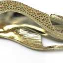 Enzo Romeo Lime01 Womens Open Toe Low Heel Wedding Rhinestone Wedge Sandal Shoes, 9