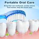 40 Pack 5-in-1 Disposable Toothbrushes with Toothpaste, Travel Toothbrush Set with Floss, Pick & Tongue Scraper, Individually Wrapped Mini Toothbrush for Adults, Work Camping - Mixed Flavor