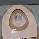 Bemis 1500EC Durable Wood Toilet Seat with Easy Clean Hinges, Made in USA, Elongated, Venetian Pink
