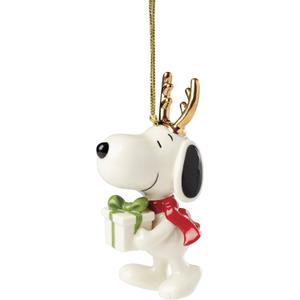 Lenox 895787 Snoopy with Gift Ornament, Christmas