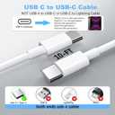 iPad Charger Fast Charging 10ft USB-C Cable & 20W USB-C Charger Block 2-Pack for Apple iPad A16/11th/10th/Pro 13/12.9/11/Air/Mini A17 Pro, iPhone 17/16/15 Series, White