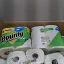 Bounty Paper Towels Quick Size, White, 16 Family Rolls = 40 Regular Rolls (16 Rolls (107 Sheets each))