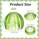 4 Pcs Classic Green Tulip Ceiling, Glass Green Tulip Lamp Shades 4.13x5.12x3.94Inch Flower Art Sconce Shade for Floor Lamp Table Wall Lamp Chandelier Decor