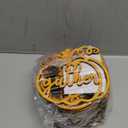 Jetec 20 Pieces Thanksgiving Plate Decor Gold Pumpkin Wood Cutouts Thankful Blessed Grateful Inspirational Letter Cutouts Place Cards Settings for Party Tablescape Plate Decor