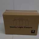 Bathroom Light Fixtures 2023 Upgrade, 3-Light Matte Black Vanity Light, Black Bathroom Lights Over Mirror with Clear Glass Shade, Wall Sconces for Mirror Bedroom Living Room Hallway