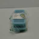 Souper Cubes 1 Cup Silicone Freezer Molds - Soup Cubes Perfect for Freezing Broth, Rice, Leftovers and More - Silicone Freezer Trays with Lids for Meal Prep - Aqua - 2-Pack