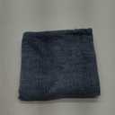 MIULEE Pack of 2 Couch Throw Pillow Covers 18x18 Inch Soft Dark Grey Blue Chenille Pillow Covers for Sofa Living Room Solid Dyed Pillow Cases