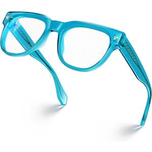 VISOONE Square TR90 Blue Light Blocking Glasses with Anti Glare Computer Glass Woman and Men SAGE