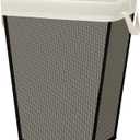 STO STO Laundry Basket 75L, Space-Saving Laundry Hamper for Small Spaces, Freestanding Clothes Hamper with Iron Frame, Removable Washable Liner, Laundry Organizer for Bedroom, Bathroom, Dorm, Beige